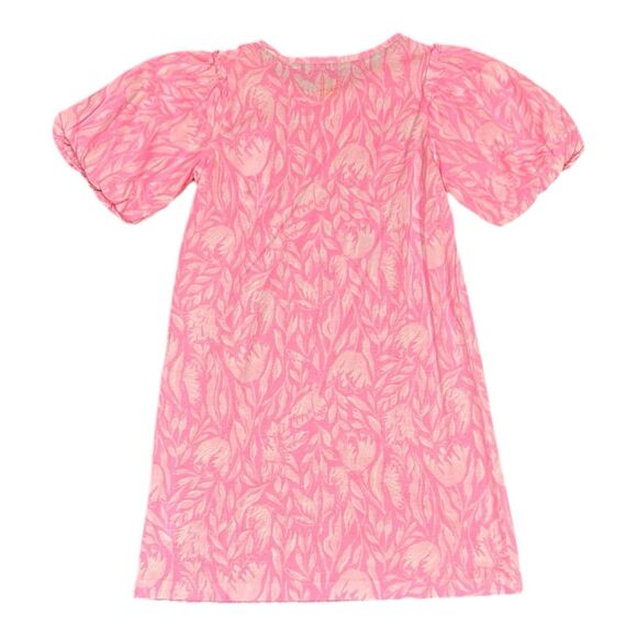 Lilly Pulitzer Mini Mercer Dress Rousseau Pink Tulip to Tango Girls XL 12–14 - Picture 2 of 6